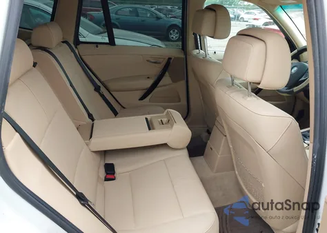 2008 BMW X3 3.0Si из США, поврежденный, VIN WBXPC93478WJ15862